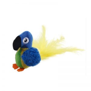 Lifelike Blue Parrot Cat Toy